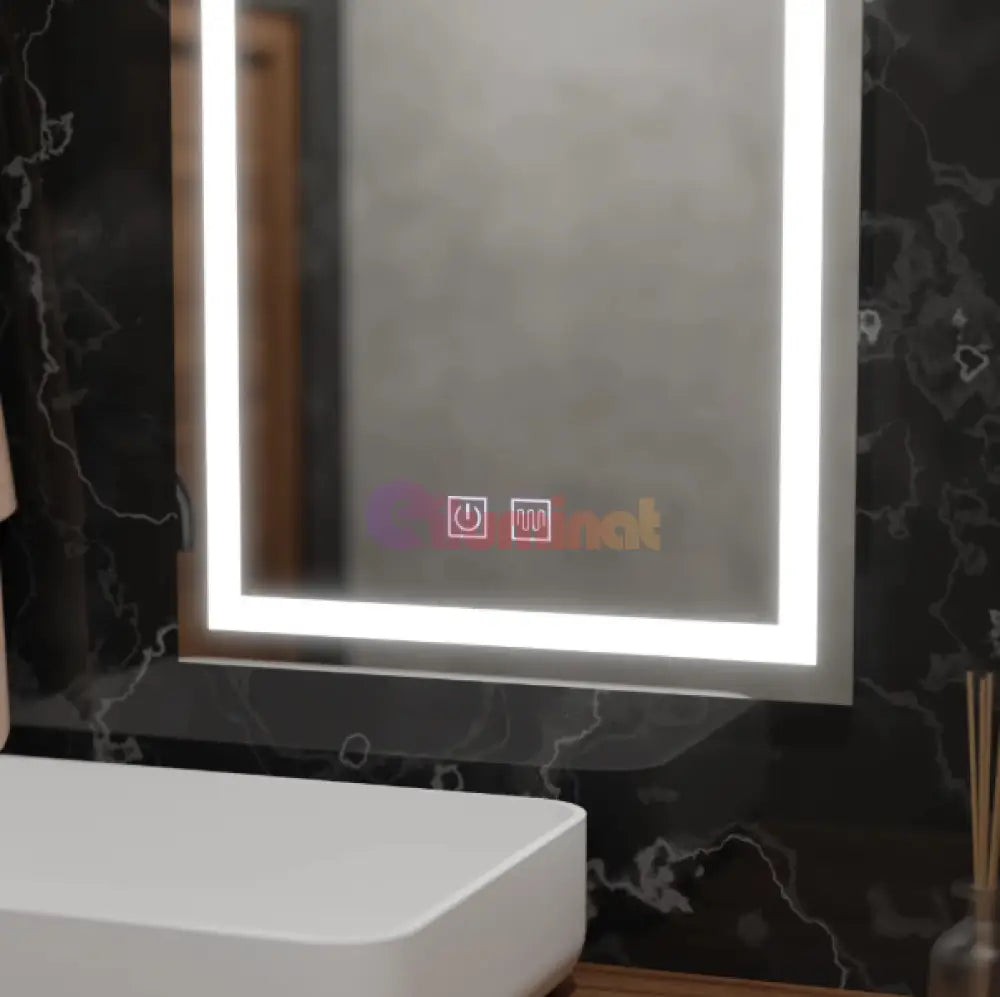 Oglinda LED Dreptunghiulara 60X80cm cu Functie Dezaburire si Touch 60X80CM / FRAMELESS LED MIRROR