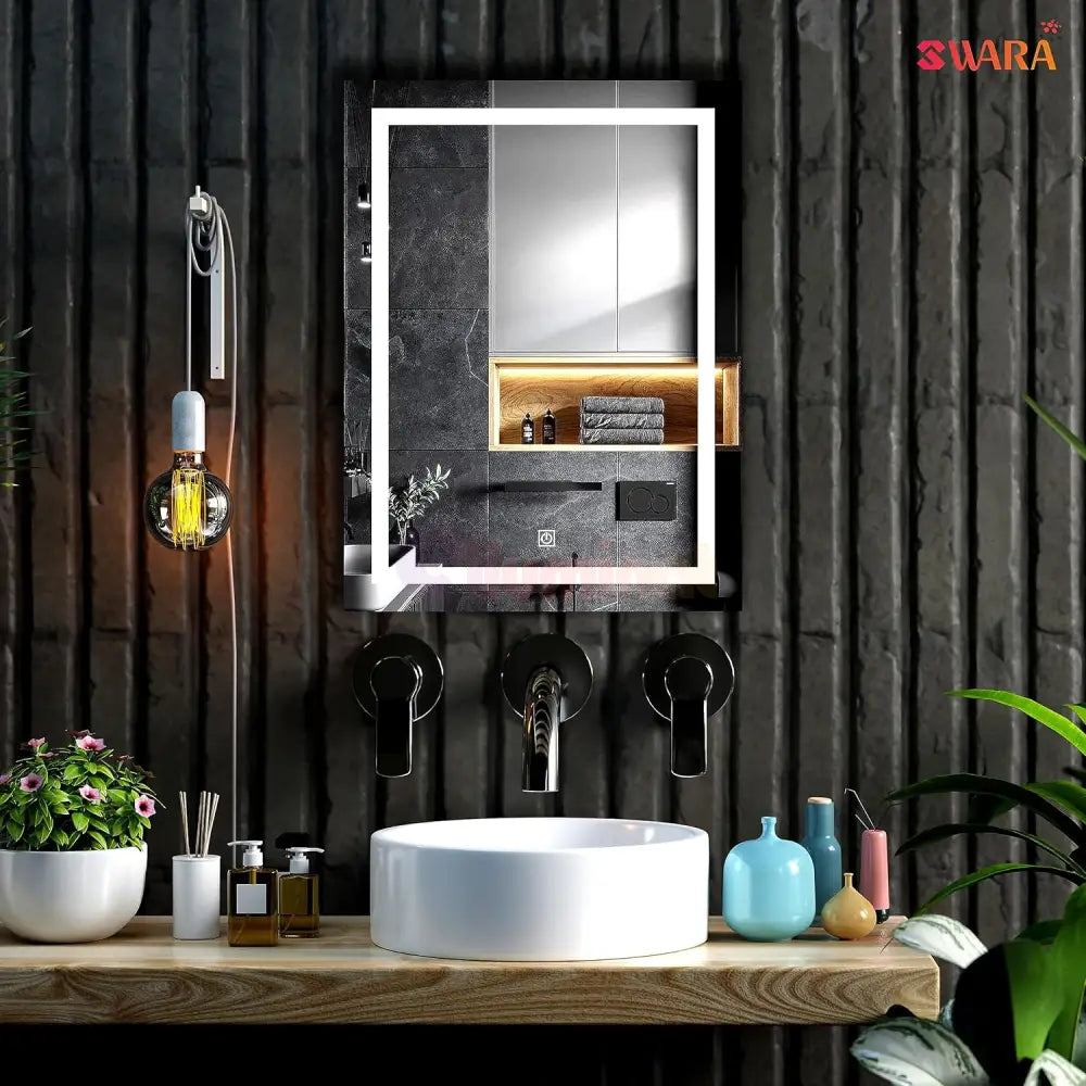 Oglinda Led Dreptunghiulara 60X80Cm Functie Dezaburire Si Touch J08 Mirror