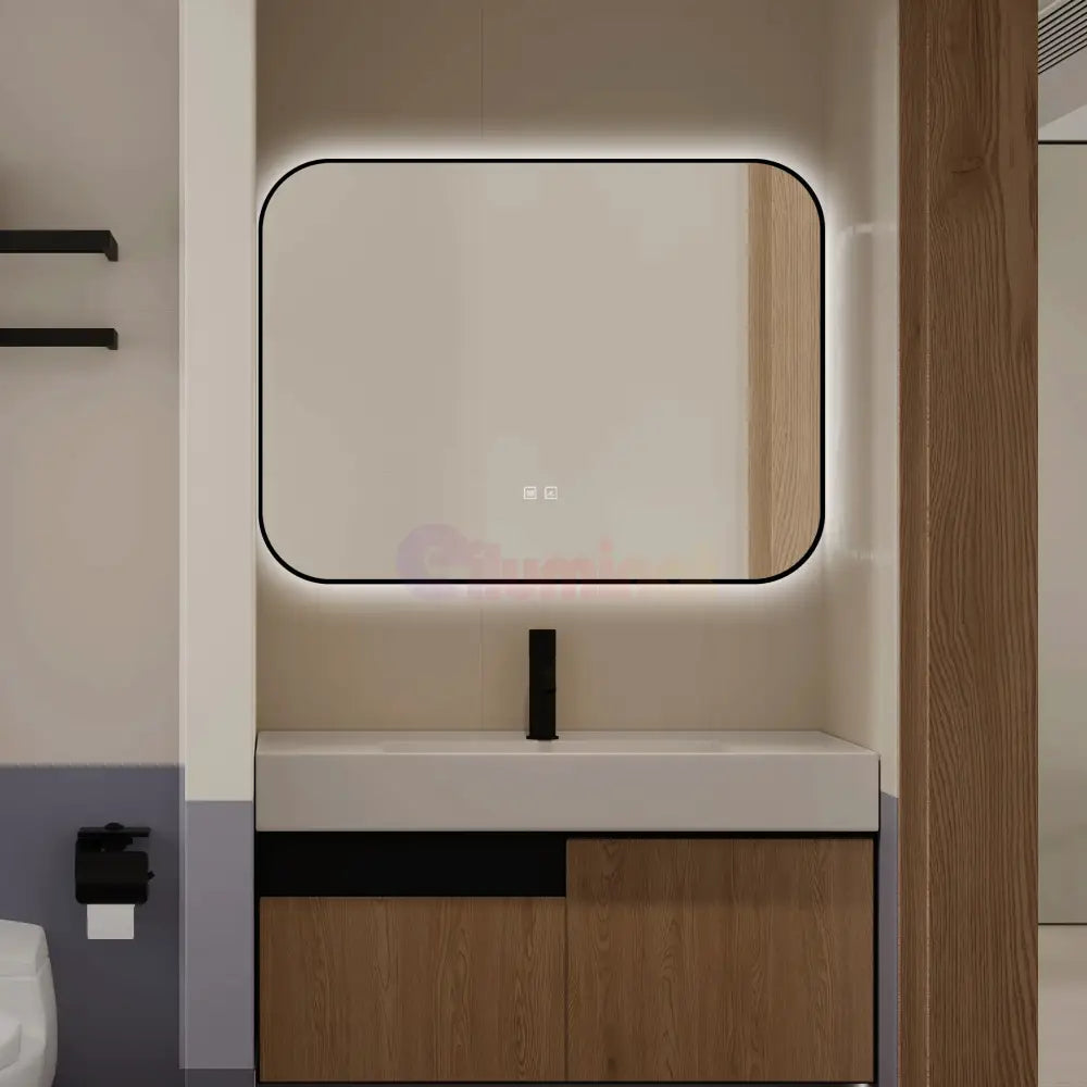 Oglinda LED Dreptunghiulara 80x60cm Functie Dezaburire si Touch LED MIRROR