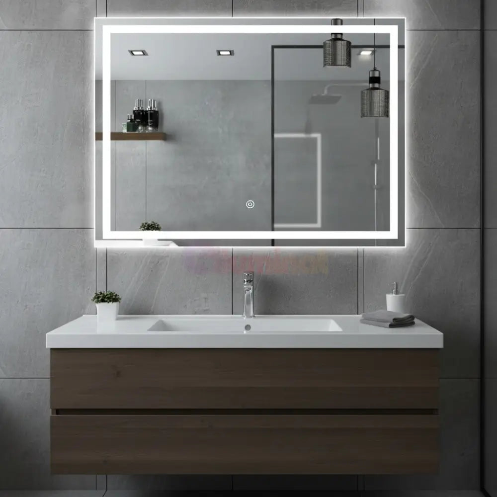 Oglinda LED Dreptunghiulara 80x60cm Touch 3 Functii LED MIRROR