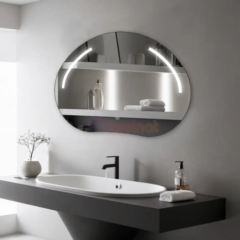 Oglinda LED Functie Touch si 3 Lumini 80x60cm LED MIRROR