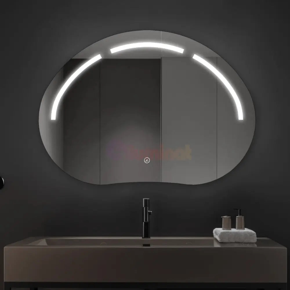 Oglinda LED Functie Touch si 3 Lumini 80x60cm LED MIRROR