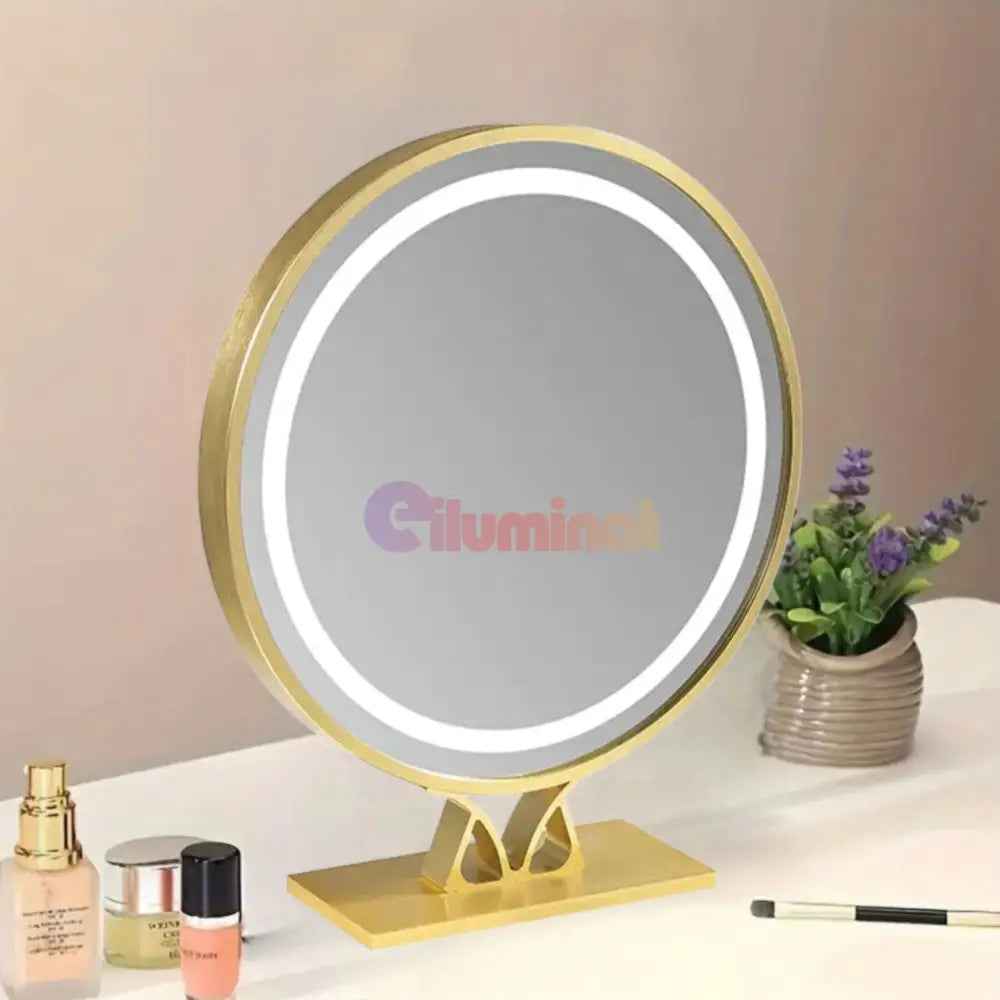 Oglinda Led Make-Up Golden Beauty 46Cm 3 Lumini Control Prin Gesturi Mirror