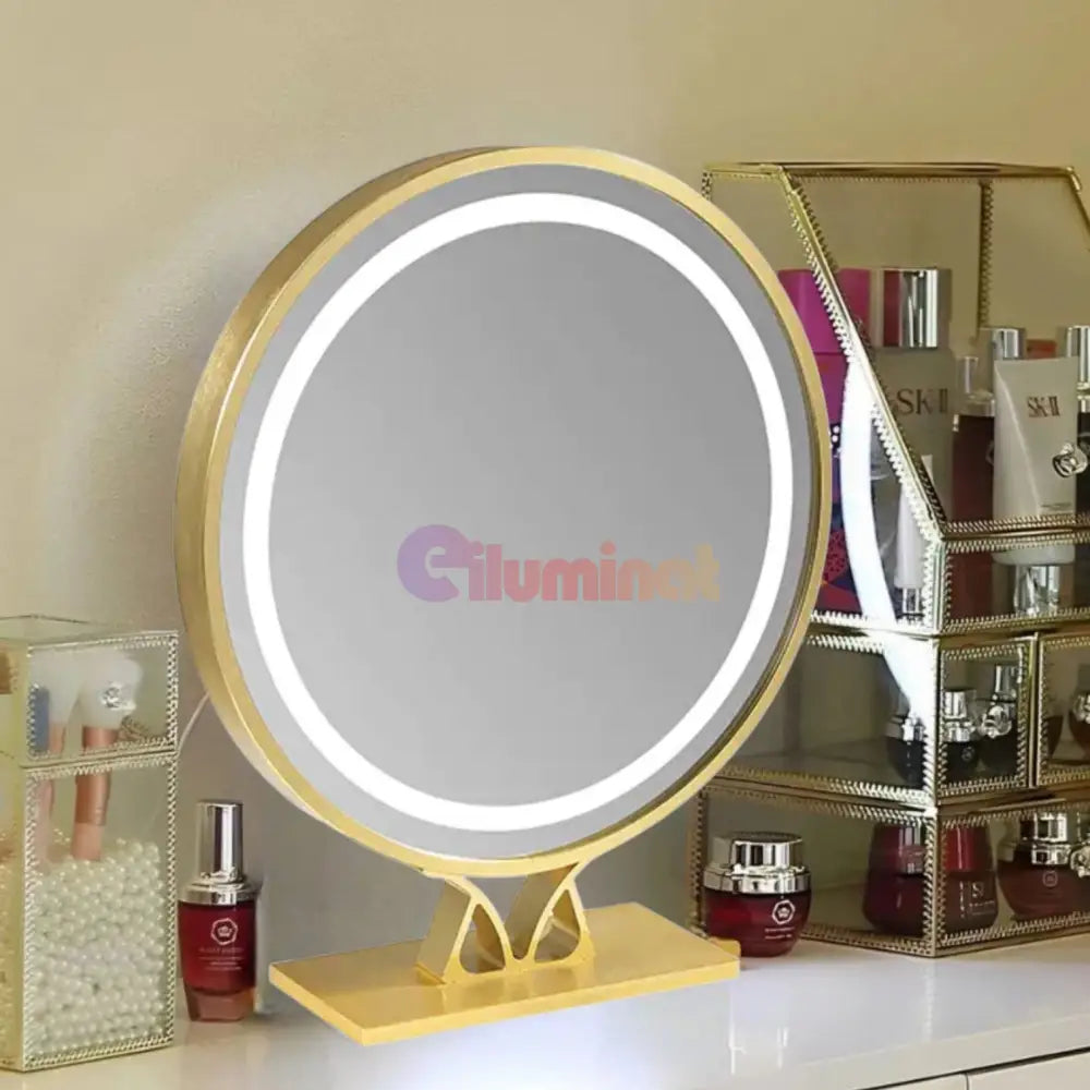 Oglinda Led Make-Up Golden Beauty 46Cm 3 Lumini Control Prin Gesturi Mirror