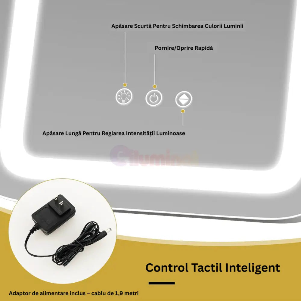 Oglinda LED Makeup OD07 30x40CM ALBA / 40CM LED MIRROR