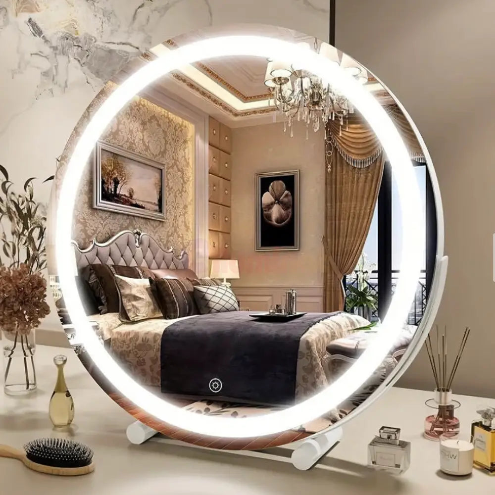 Oglinda LED Machiaj OD08 30x30CM ALBA / 30CM LED MIRROR