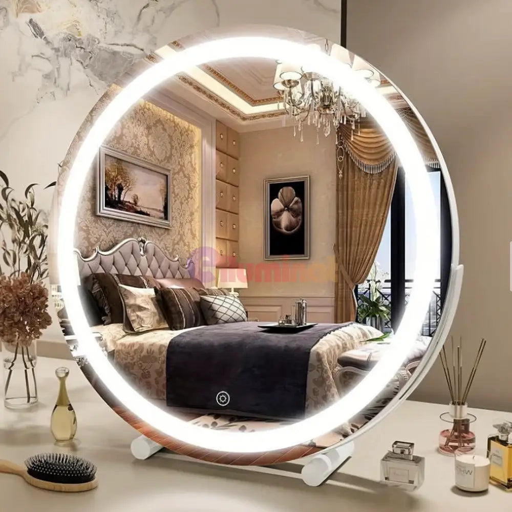 Oglinda LED Machiaj OD08 30x30CM ALBA / 30CM LED MIRROR