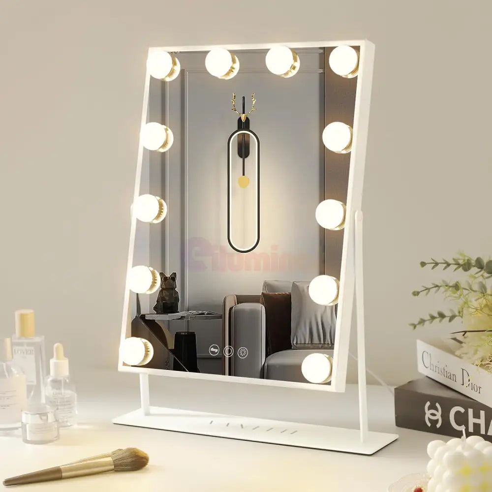 Oglinda Led Makeup Hollywood Star 46Cm 3 Lumini Mirror