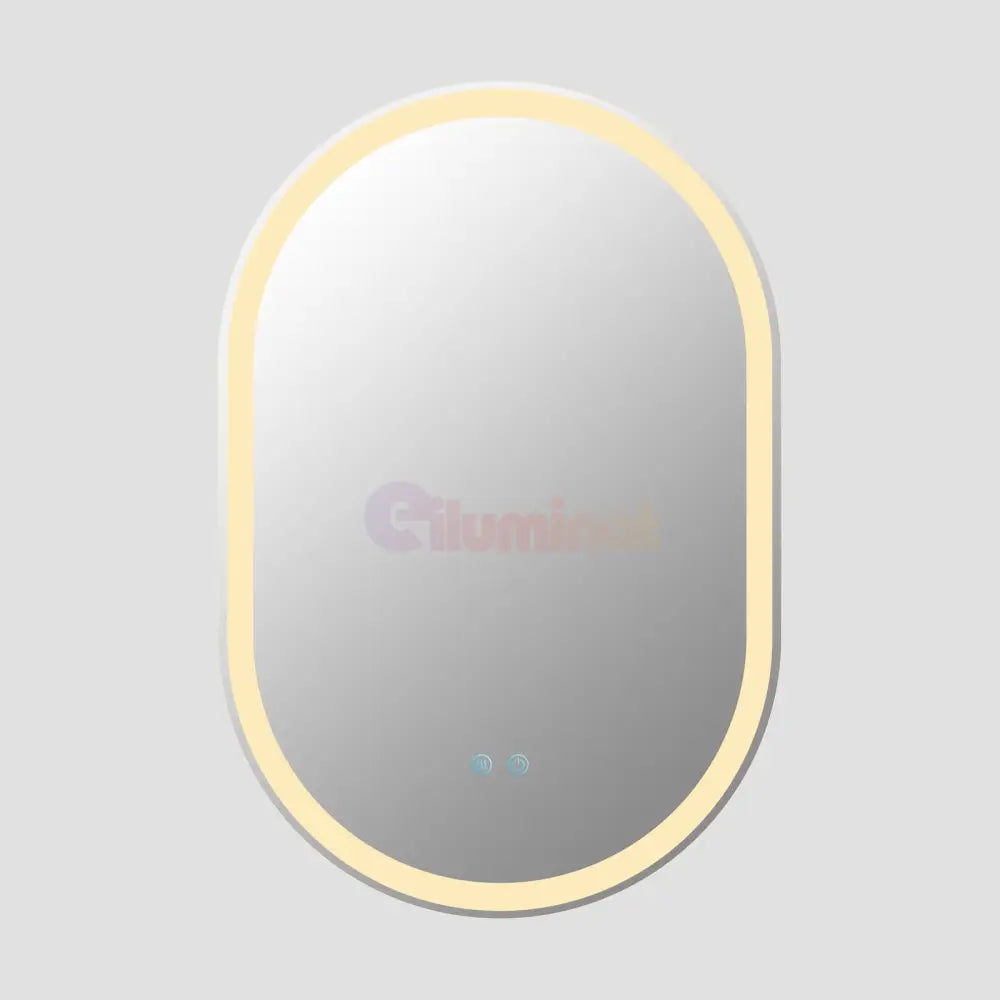 Oglinda Led Ovala 60X90Cm 3 Lumini Dezaburire Si Touch Od061 Mirror