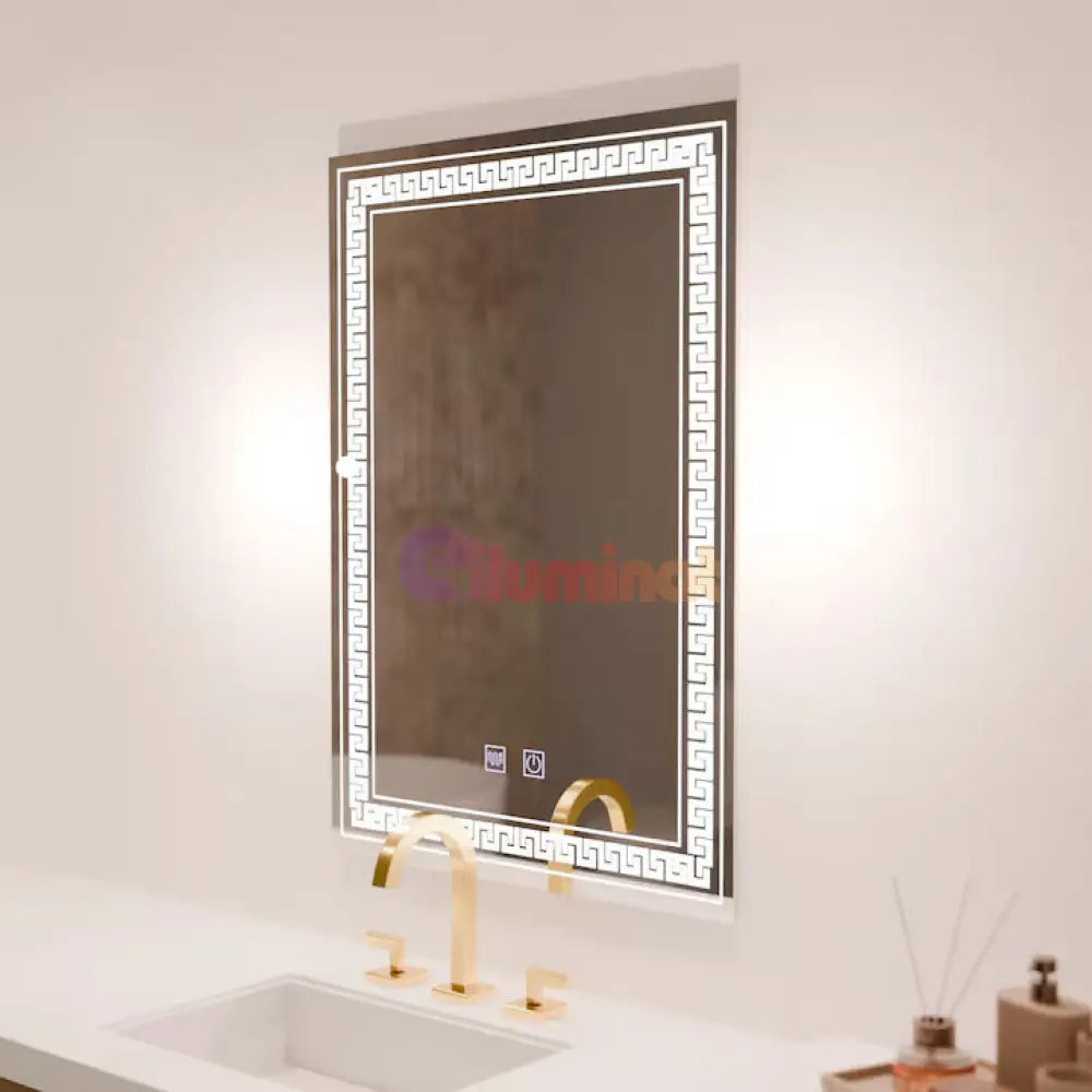 Oglinda LED Rectangulara 60x80cm Touch Sistem Dezaburire E27S 60x80CM / FRAMELESS LED MIRROR