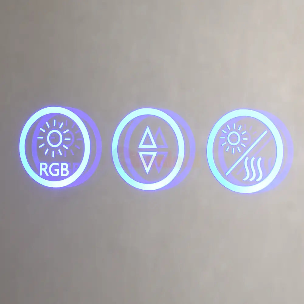 Oglinda Led Rgb 80X60Cm 3 Lumini Dezaburire Si Touch Od014-Rgb Mirror