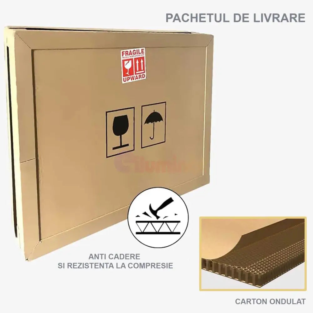 Oglinda Led Rotunda 3D Effect Infinity Mirror 3 Lumini Si Touch J183 Mirror