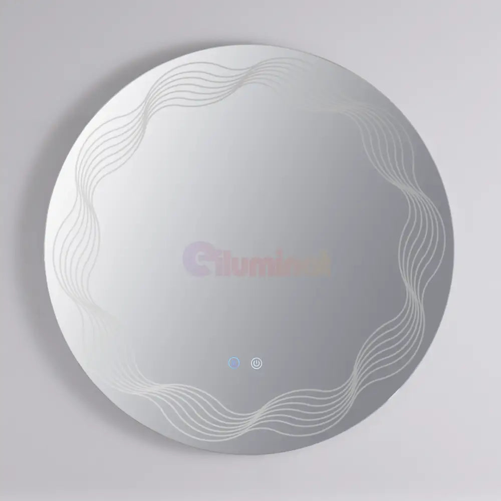 Oglinda LED Rotunda 60cm 3 Lumini Dezaburire si Touch E26S/60x60 FRAMELESS / 60CM LED MIRROR