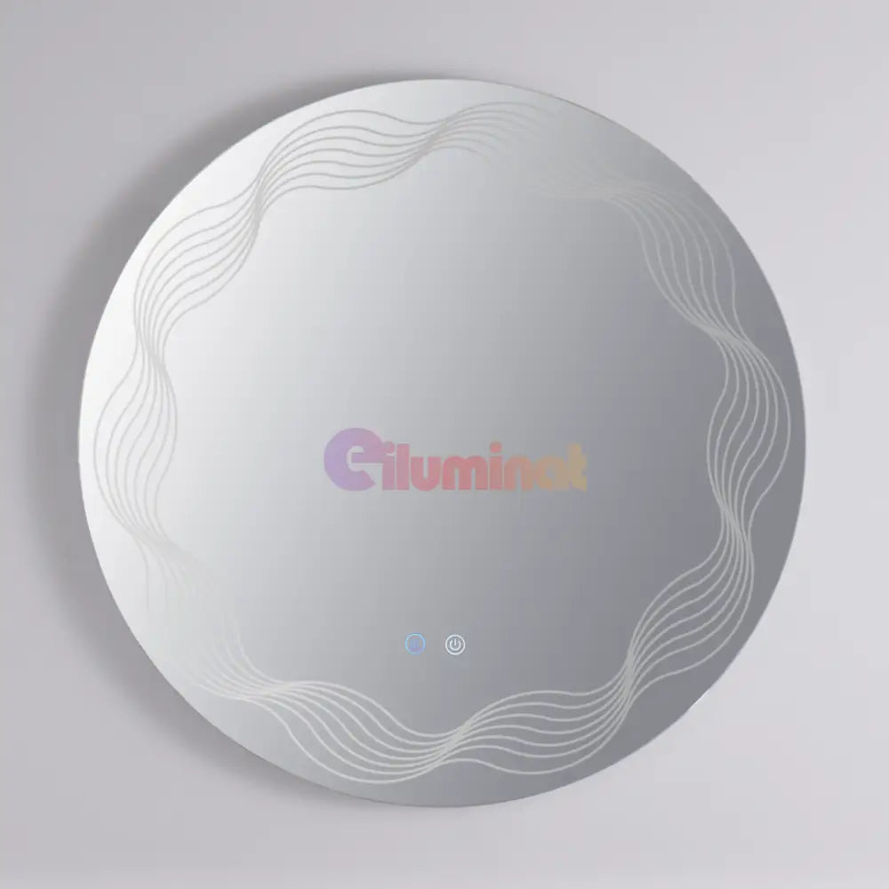 Oglinda LED Rotunda 60cm 3 Lumini Dezaburire si Touch E26S/60x60 FRAMELESS / 60CM LED MIRROR