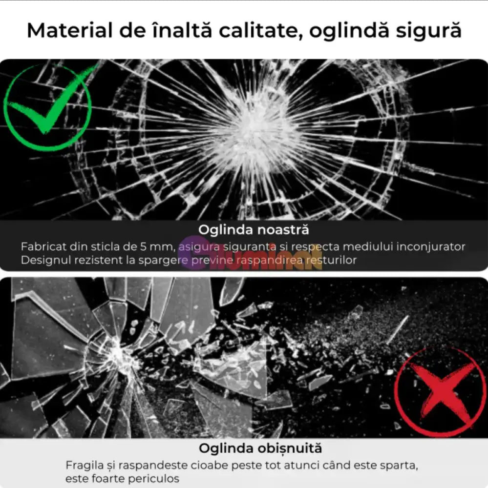 Oglinda LED Rotunda 60cm 3 Lumini Dezaburire si Touch E47S/60x60 FRAMELESS / 60CM LED MIRROR
