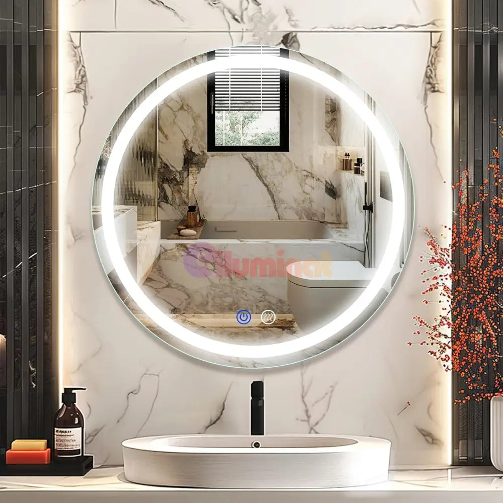 Oglinda Led Rotunda 60Cm Functie Dezaburire Si Touch W01S Mirror