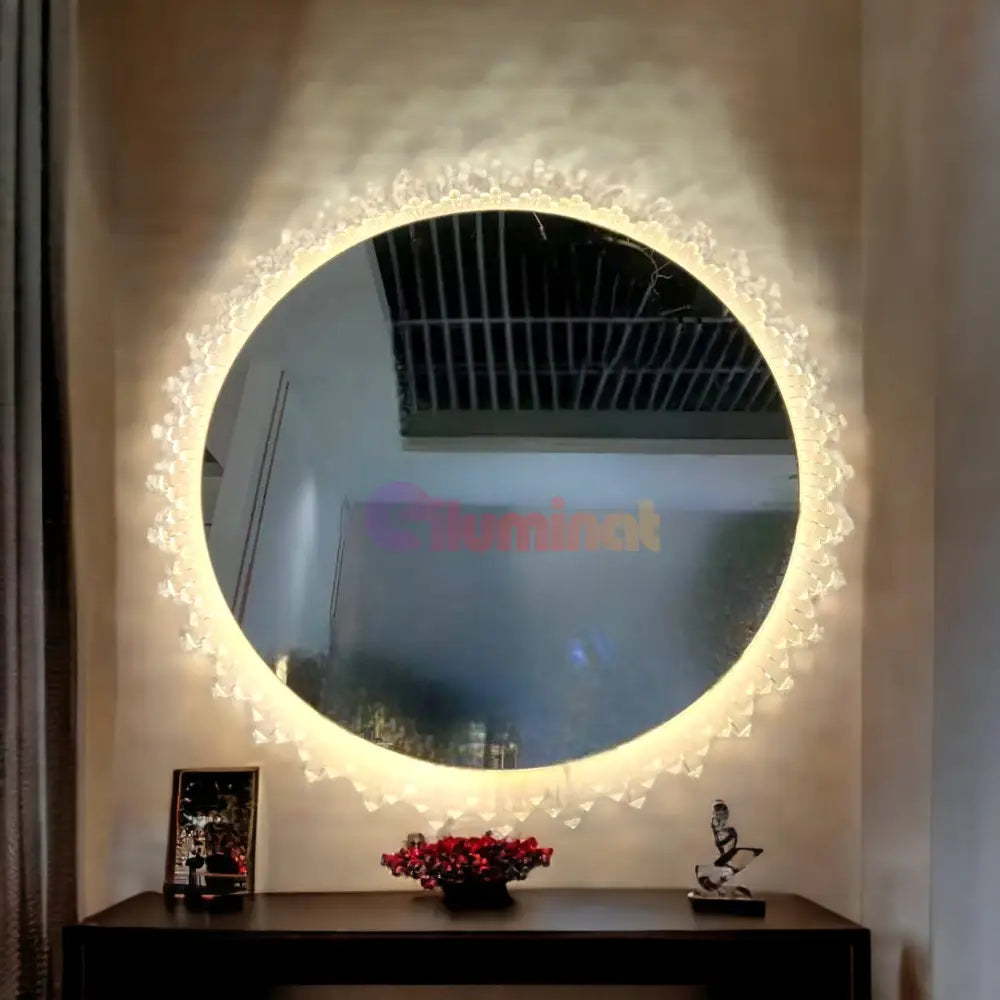Oglinda Led Rotunda 60Cm Touch 3 Lumini Sunflower By610 Mirror