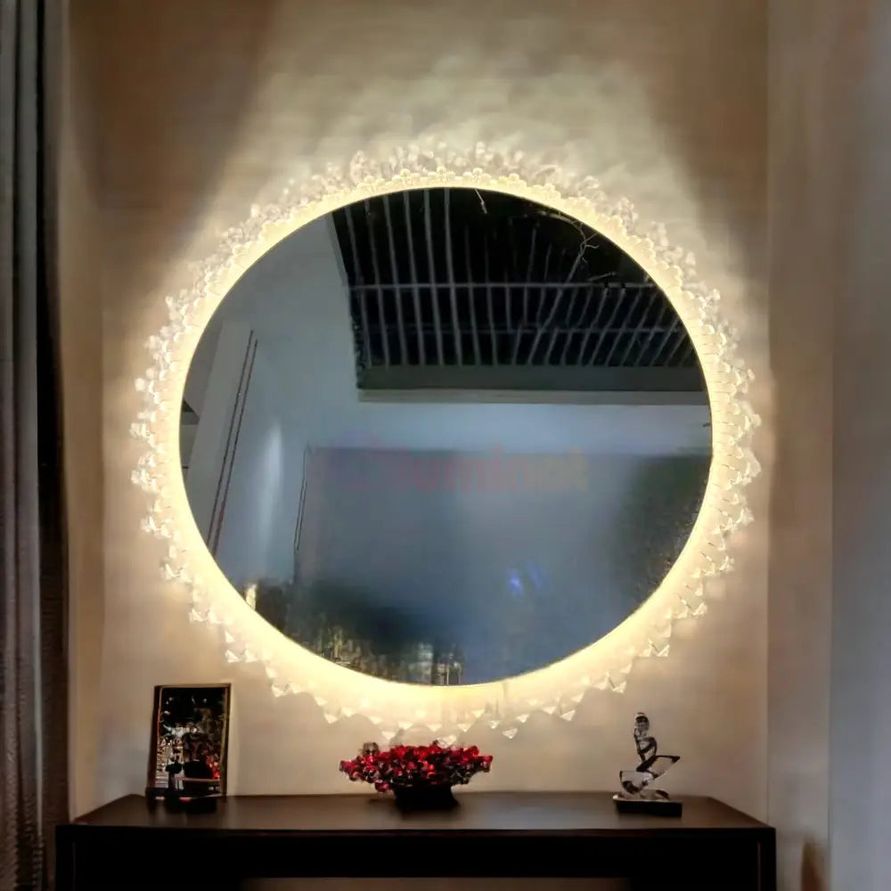 Oglinda Led Rotunda 60Cm Touch 3 Lumini Sunflower By610 Mirror