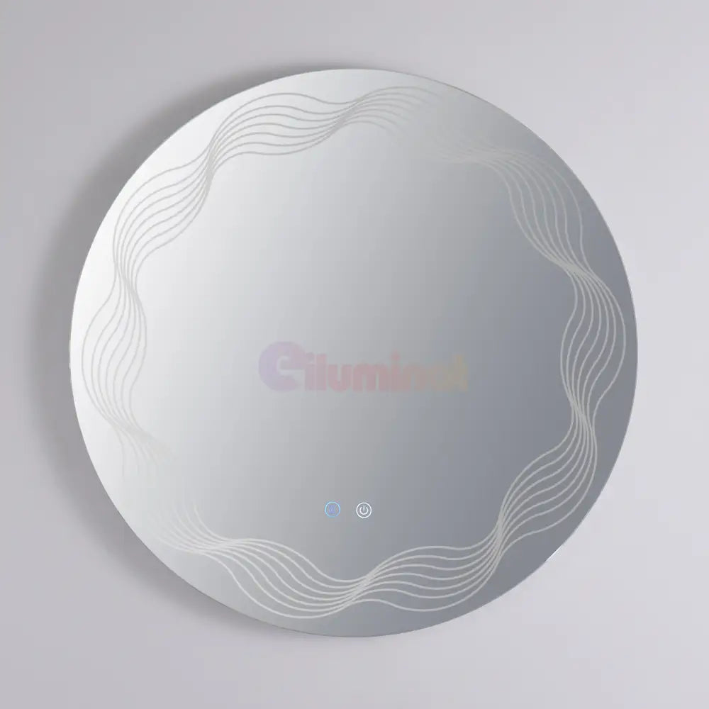 Oglinda Led Rotunda 70Cm 3 Lumini Dezaburire Si Touch Od060-5 Mirror