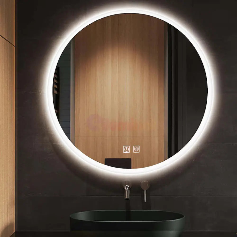 Oglinda LED Rotunda 70cm Functie Dezaburire si Touch E12S FRAMELESS / 70CM LED MIRROR