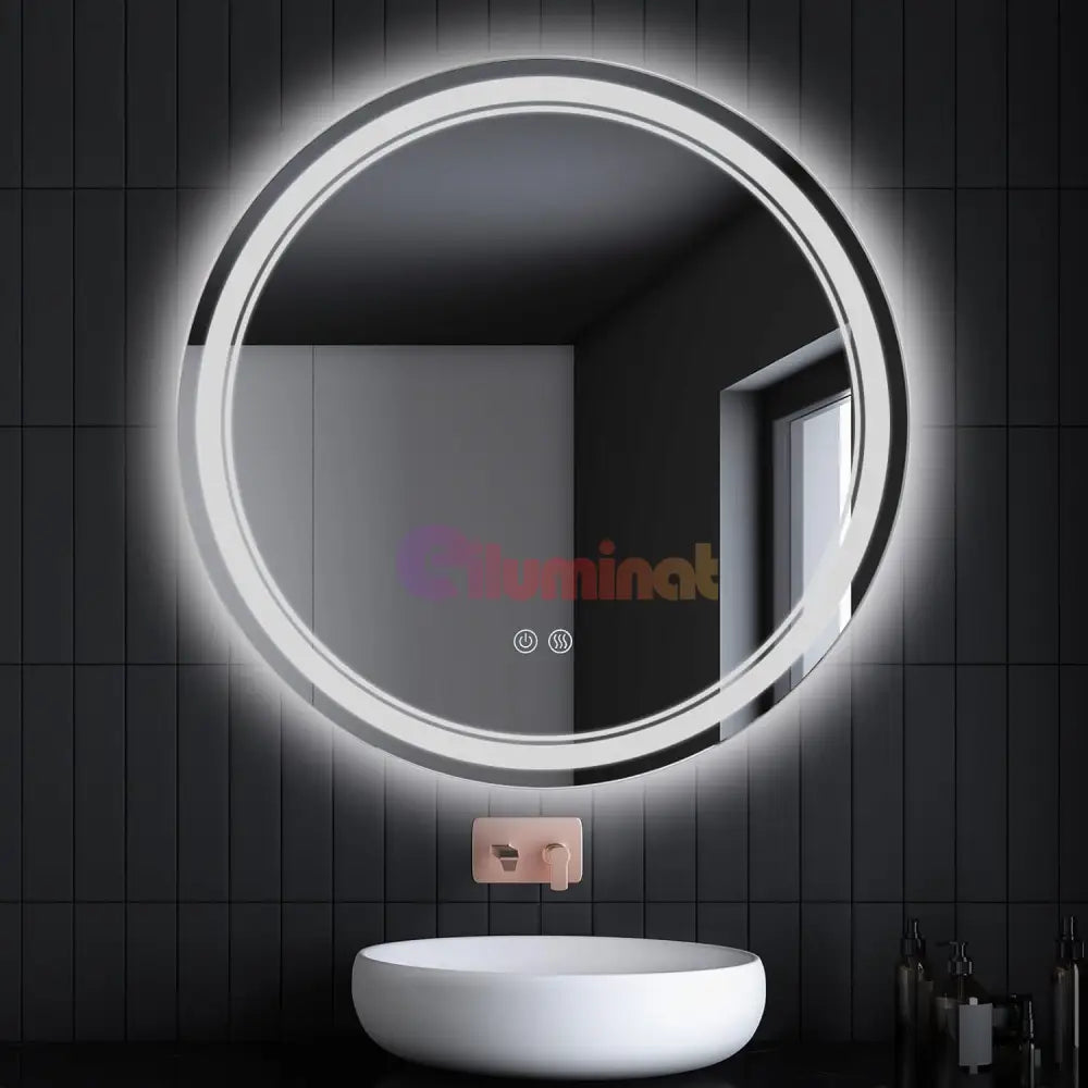 Oglinda Led Rotunda 70Cm Functie Dezaburire Si Touch J05 Mirror