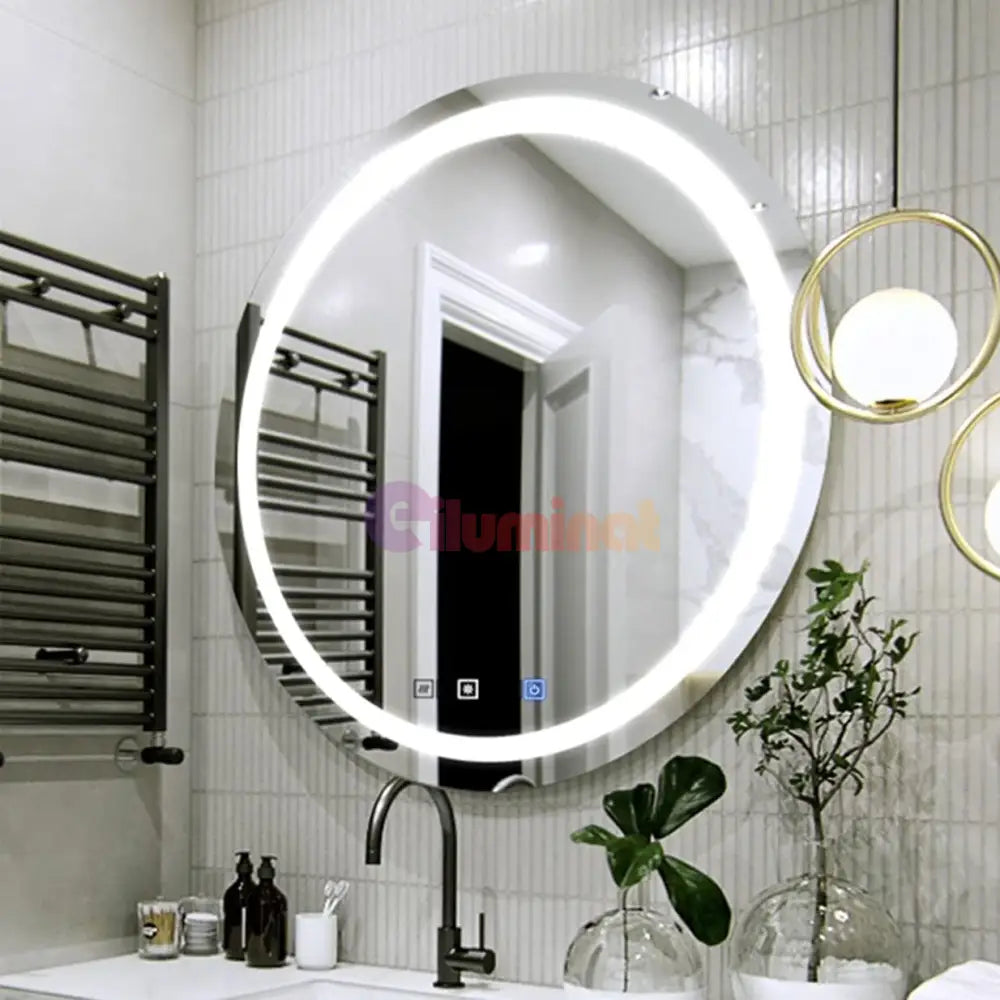 Oglinda Led Rotunda 70Cm Functie Dezaburire Si Touch J05 Mirror