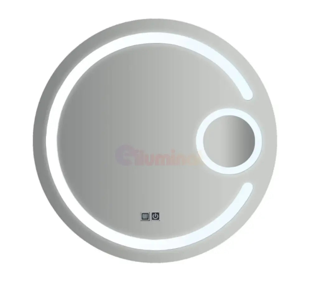 Oglinda Led Rotunda Cu Lupa 70Cm Functie Dezaburire Si Touch J13 Mirror