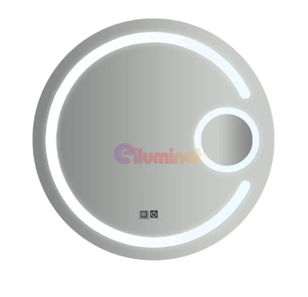 Oglinda Led Rotunda Cu Lupa 70Cm Functie Dezaburire Si Touch J13 Mirror