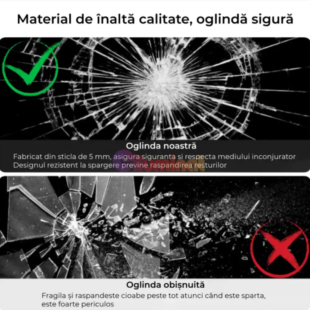 Oglinda LED Rotunda 60CM Simple Touch C110S NEAGRA / 60CM LED MIRROR