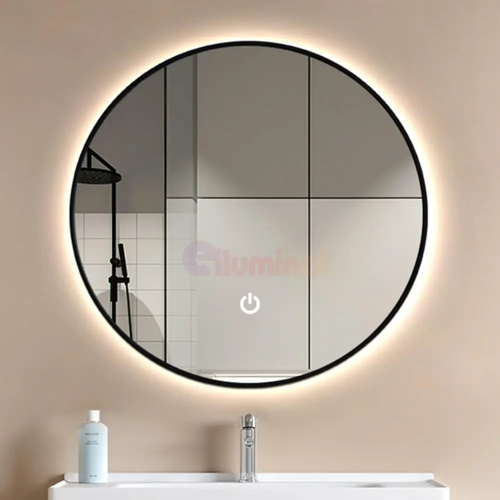 Oglinda LED Rotunda 60CM Simple Touch C110S NEAGRA / 60CM LED MIRROR