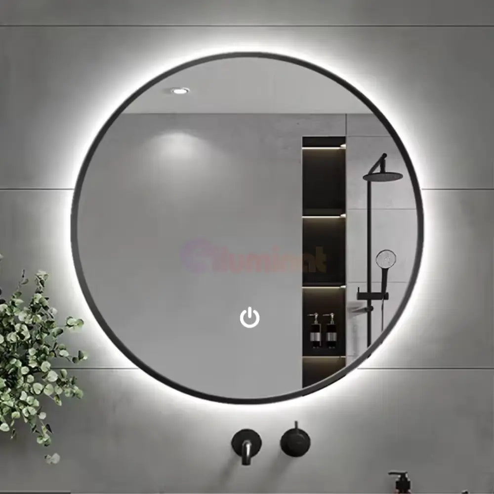 Oglinda LED Rotunda 60CM Simple Touch C110S NEAGRA / 60CM LED MIRROR