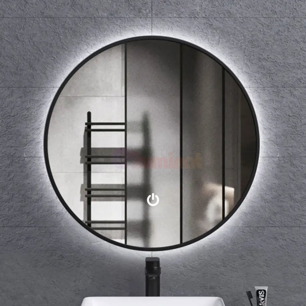 Oglinda LED Rotunda 60CM Simple Touch C110S NEAGRA / 60CM LED MIRROR