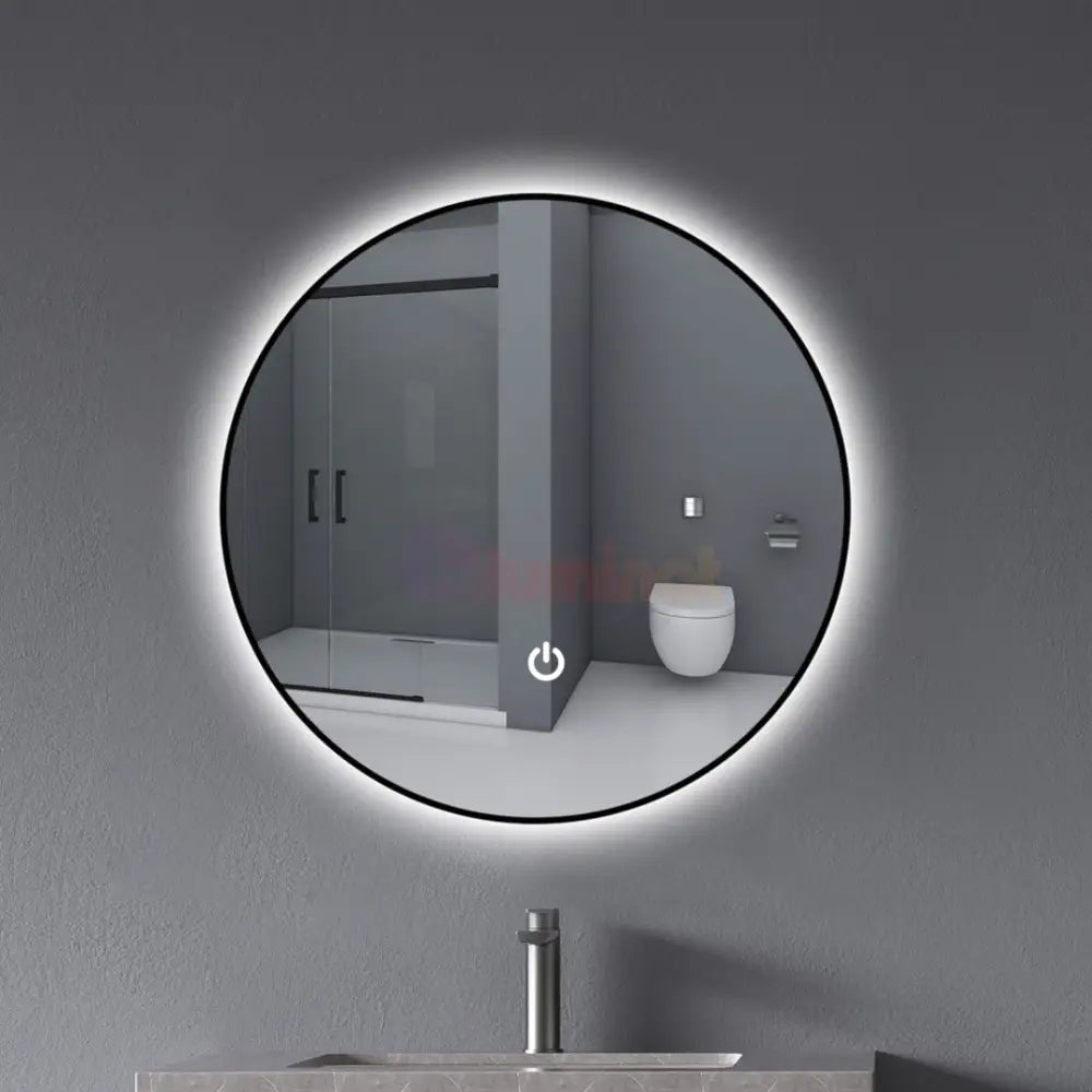 Oglinda LED Rotunda 60CM Simple Touch C110S NEAGRA / 60CM LED MIRROR