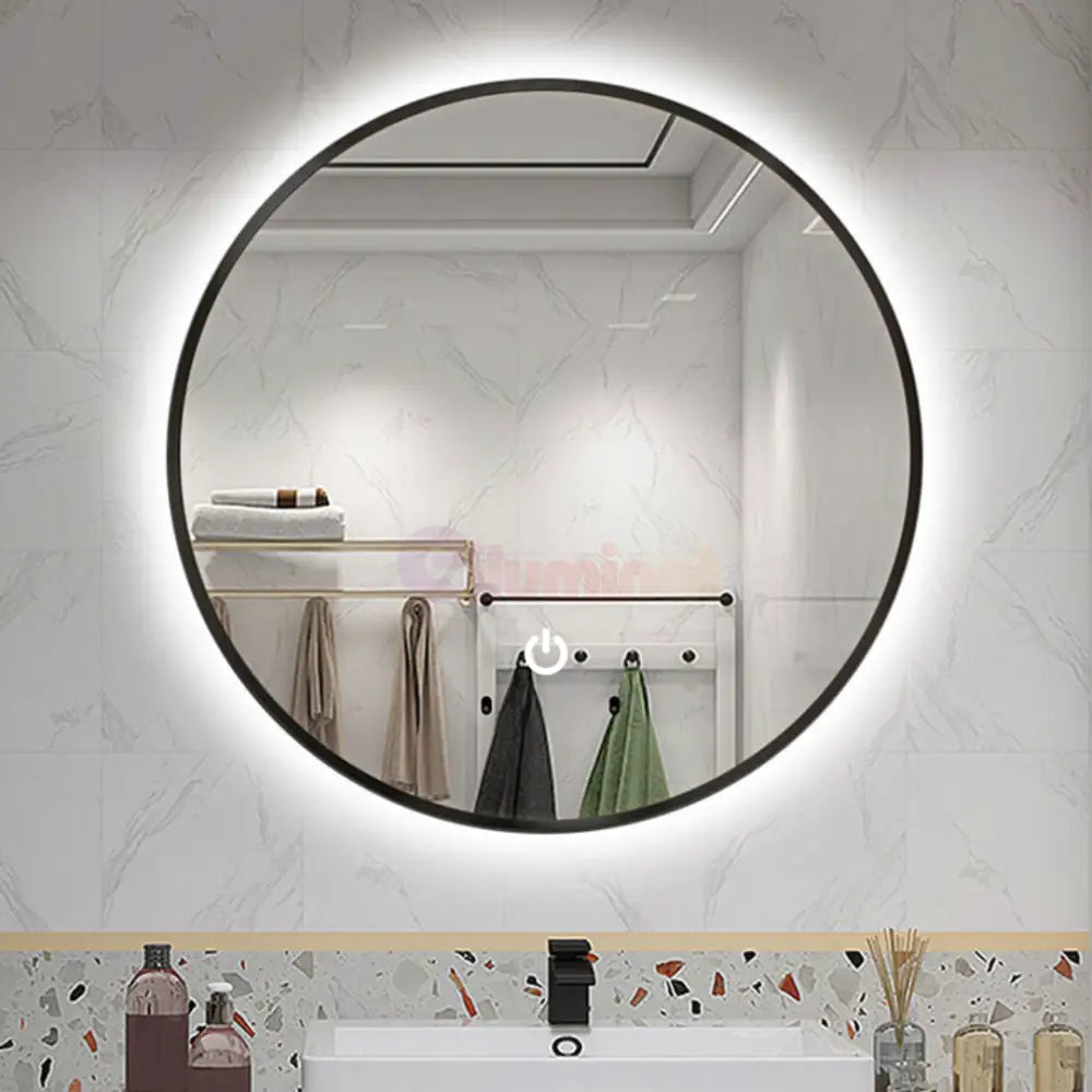 Oglinda LED Rotunda 60CM Simple Touch C110S NEAGRA / 60CM LED MIRROR