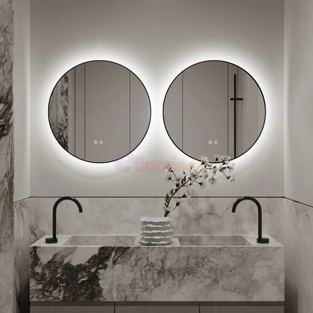 Oglinda LED Rotunda Ø60cm Functie Dezaburire si Touch LED MIRROR