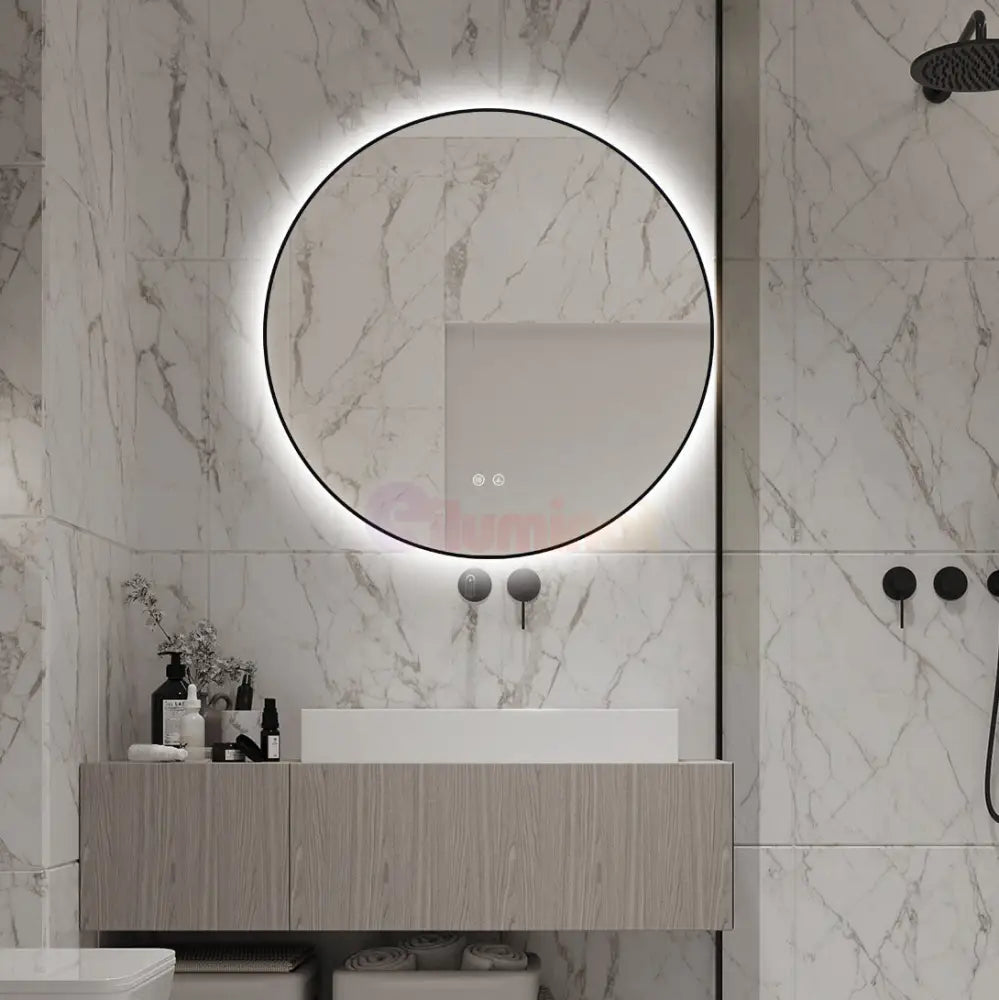 Oglinda LED Rotunda Ø70cm Functie Dezaburire si Touch LED MIRROR