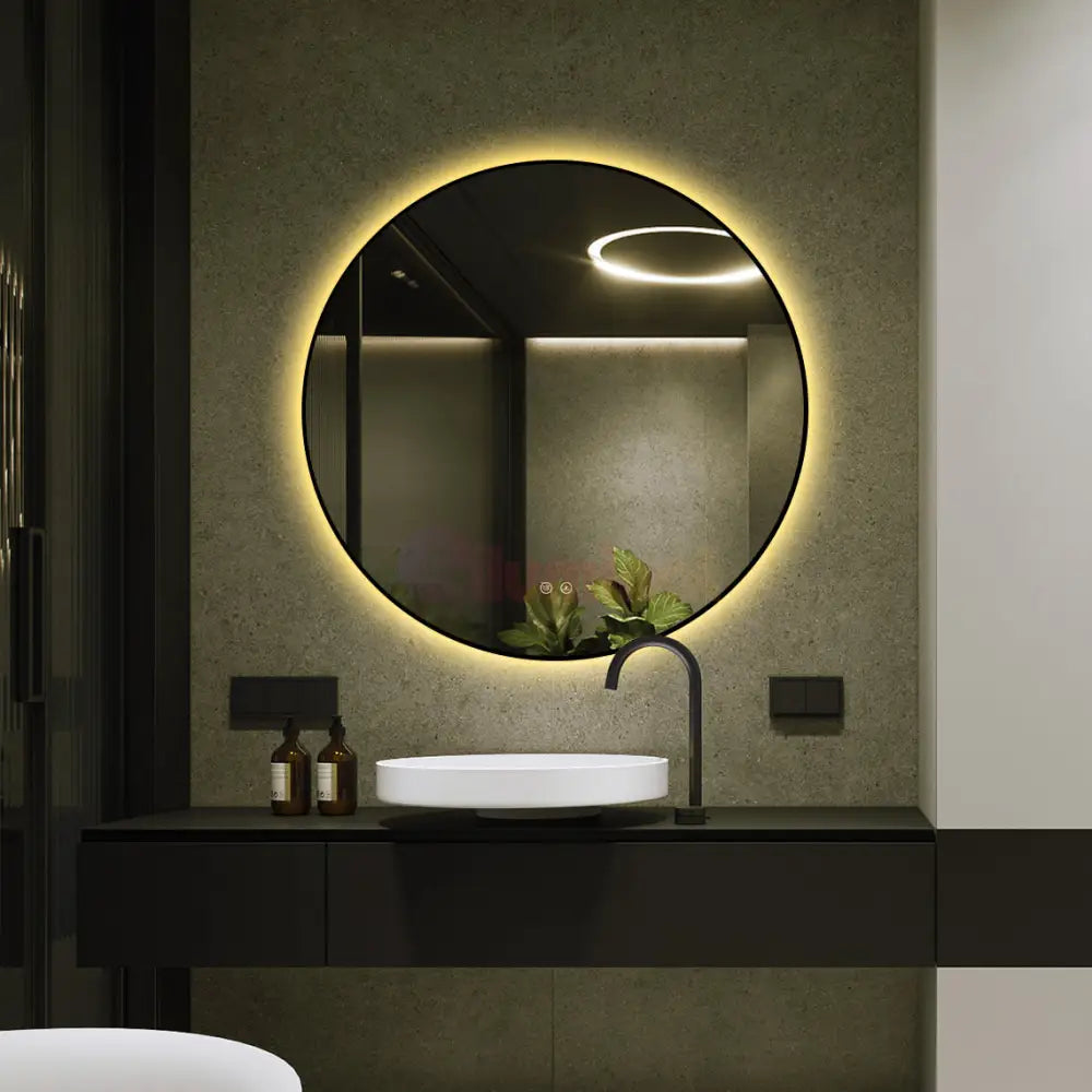 Oglinda LED Rotunda Ø80cm Functie Dezaburire si Touch LED MIRROR