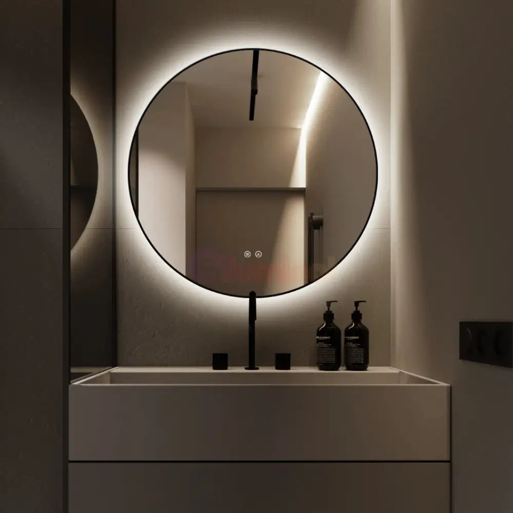 Oglinda LED Rotunda Ø80cm Functie Dezaburire si Touch LED MIRROR