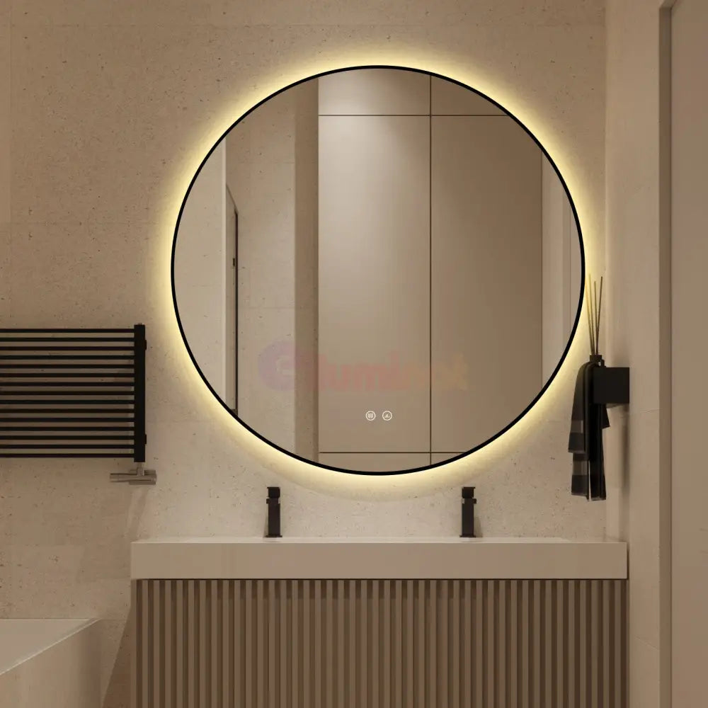 Oglinda LED Rotunda Ø90cm Functie Dezaburire si Touch LED MIRROR