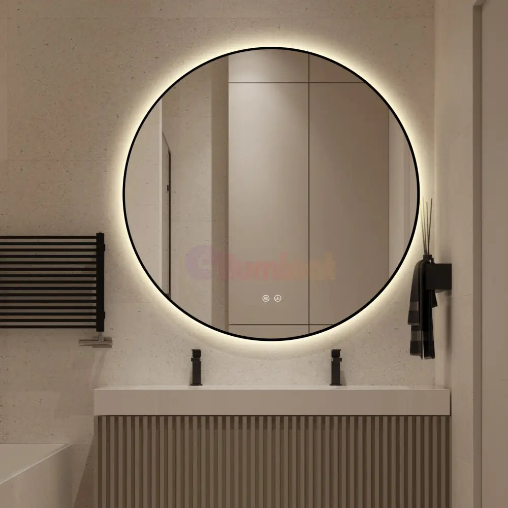 Oglinda LED Rotunda Ø90cm Functie Dezaburire si Touch LED MIRROR