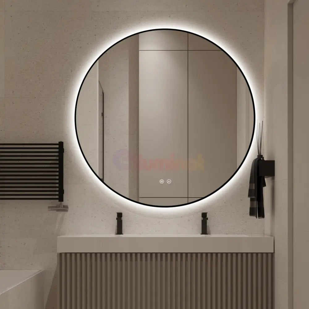 Oglinda LED Rotunda Ø90cm Functie Dezaburire si Touch LED MIRROR