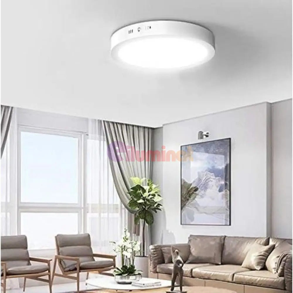 Panou Led 24W Rotund 28Cm Alb Aplicat Ceiling Light