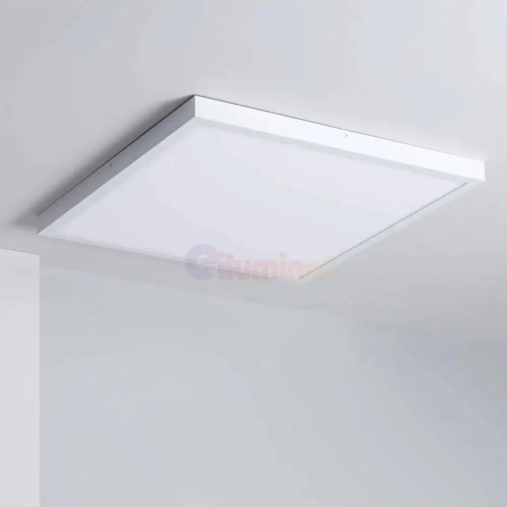 Panou LED 40W 60x60cm Alb Aplicat 3 Lumini Echivalent 400W PANOU LED APLICAT / 40W / 3 FUNCTII LED PANEL