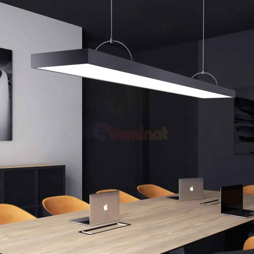 Panou LED 72W 117.5 x 28cm Negru Aplicat/Suspendat Echivalent 400W PANOU LED APLICAT / 72W / ALB RECE LED PANEL