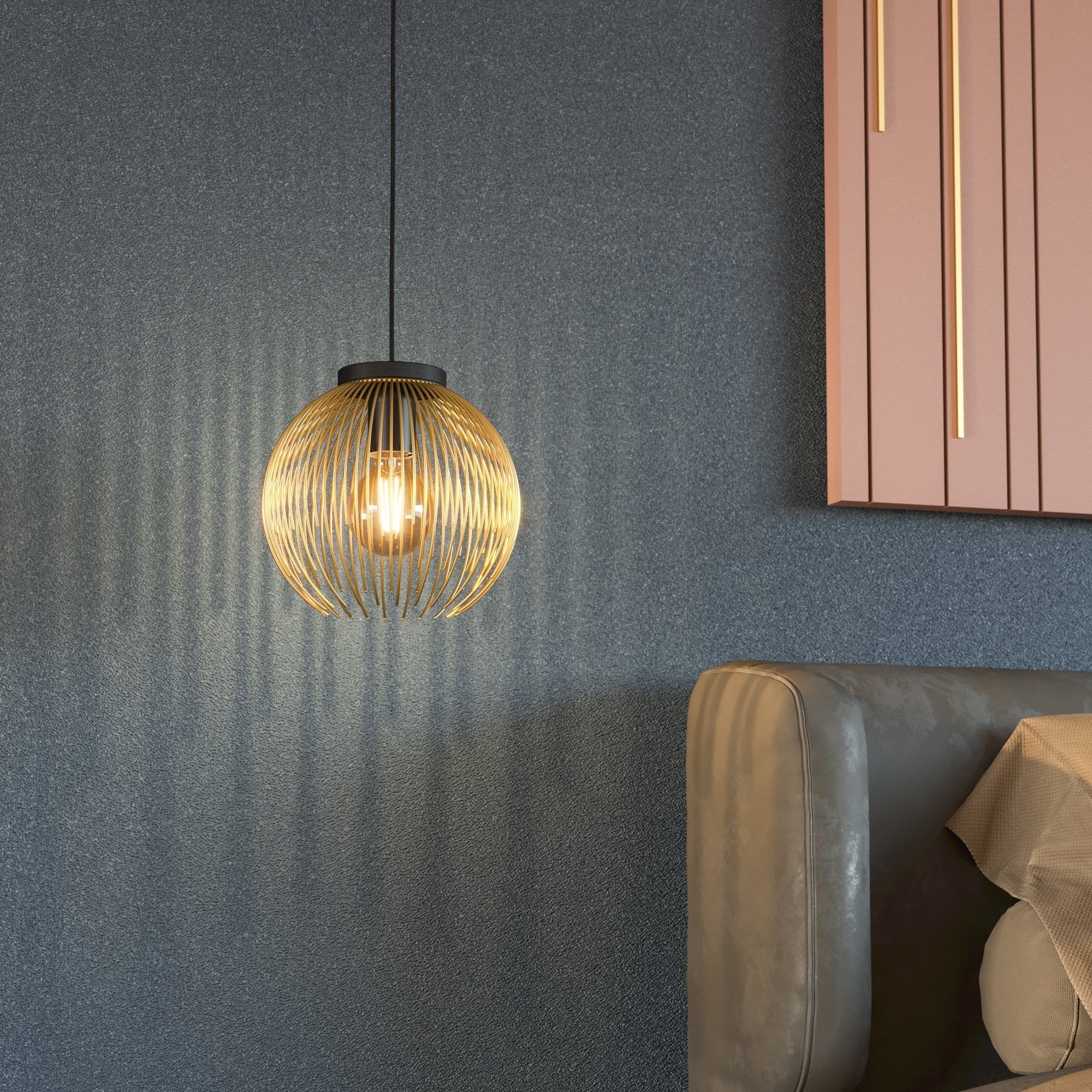 Pendul 1xE27 VENEZUELA EGLO 900166 NEAGRA / VINTAGE SI RETRO DESIGN Lighting Fixtures