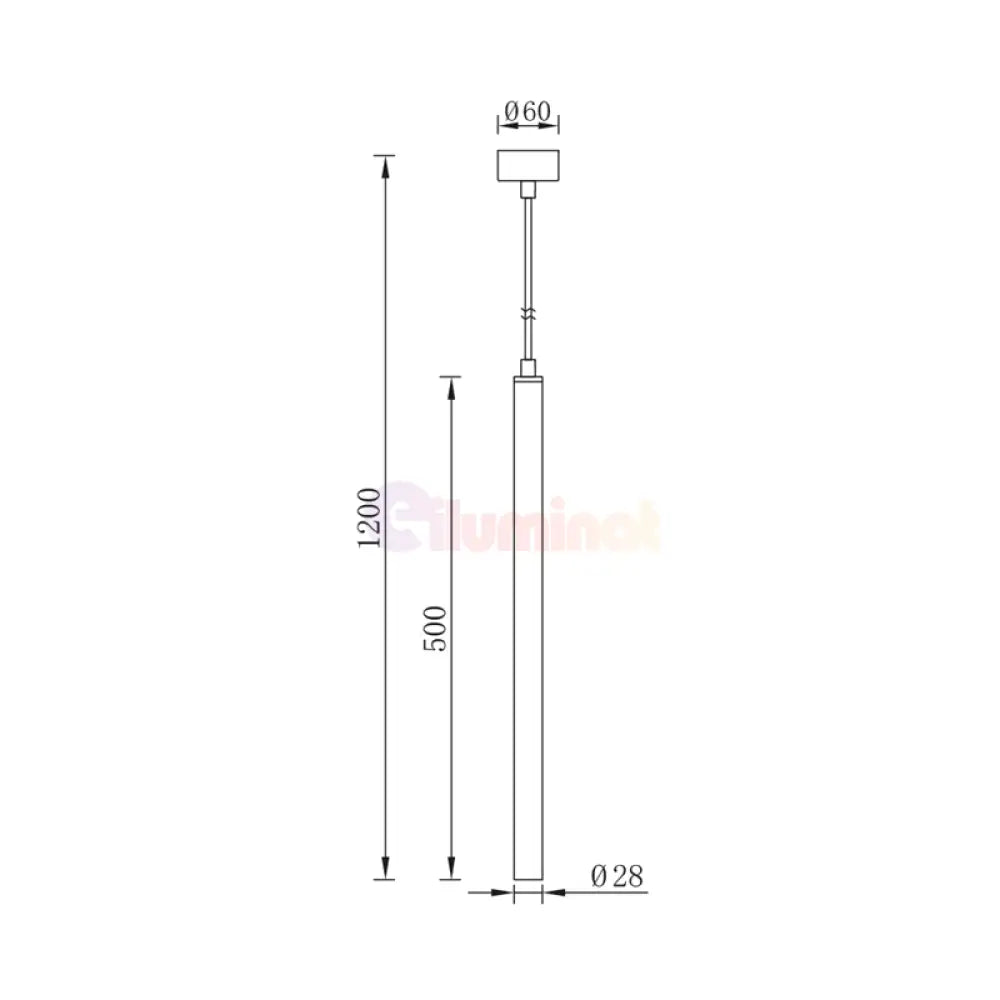 Pendul 1XG9 ORION BLACK NEAGRA Lighting Fixtures