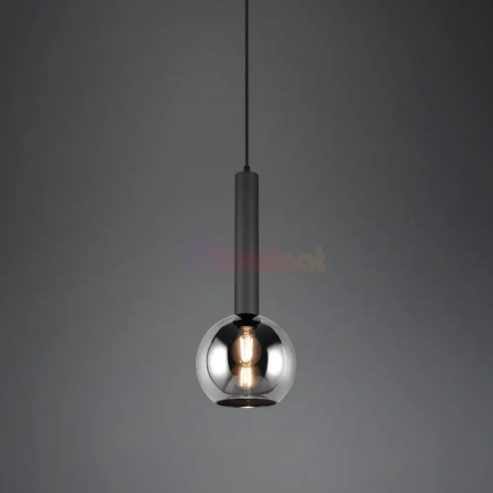 Pendul 1x E27 CLAYTON 28W NEAGRA / LUXURY Lighting Fixtures