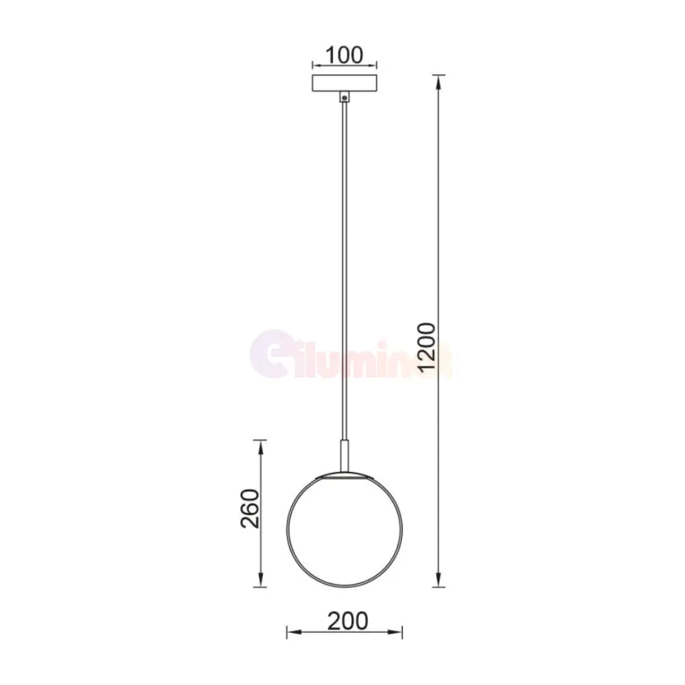Pendul 1xE27 Black NEAGRA / LUXURY Lighting Fixtures