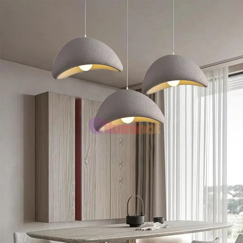 Pendul COLOSSUS Triunghi Gri 50cm GRI / VINTAGE SI RETRO DESIGN Lighting Fixtures