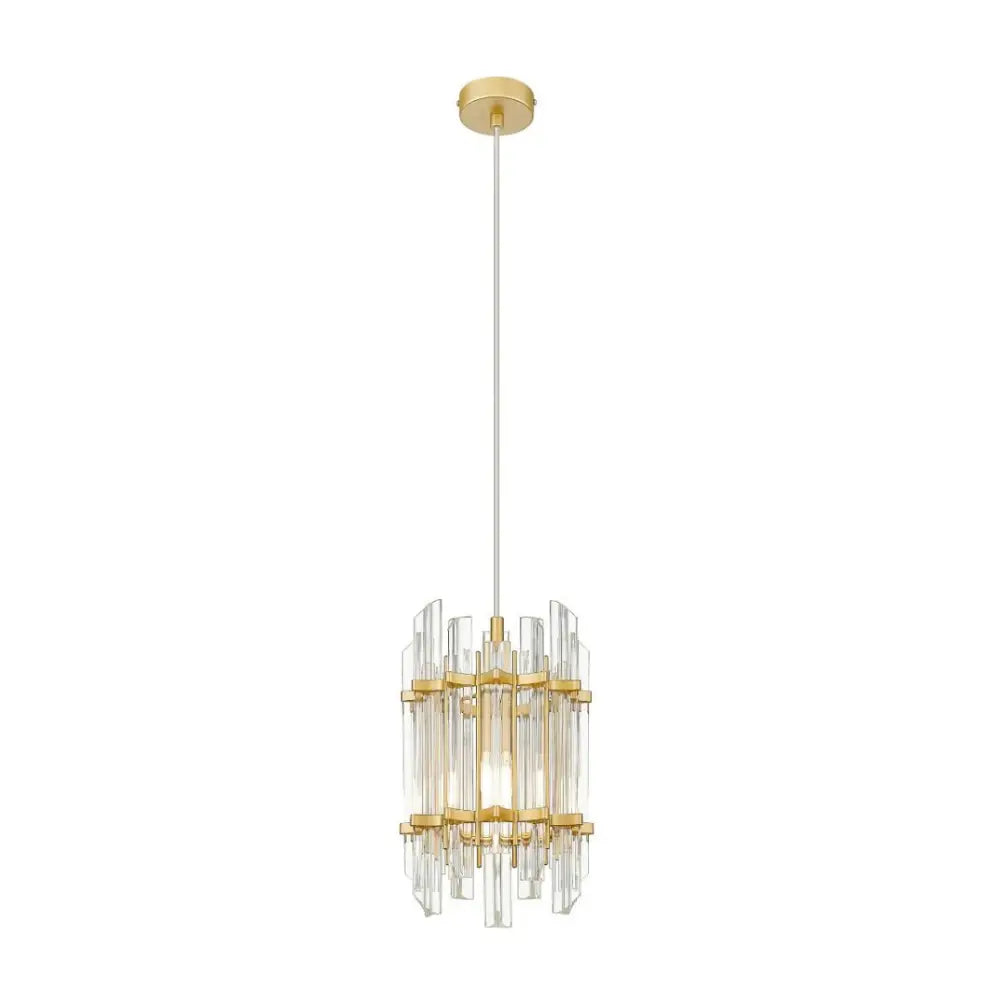 Pendul 1xE14 Gold Brillo AURIE / CRISTAL Lighting Fixtures
